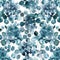 Ethereal Blue Eucalyptus Watercolor Seamless Pattern