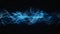 Ethereal Blue Light Waves on a Dark Background for Abstract Design