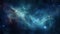Ethereal Blue Space Background With Dark Stars