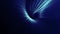 Ethereal Blue Spiral Light Beams Tunnel Background Animation