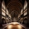 Ethereal cathedral interior.