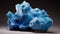 Ethereal Chromatic Sculptural Slab: A Large Blue Crystal Formed After Miners Strike