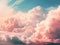 Ethereal cloudscape with soft pastel colors