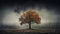 Ethereal Composition: The Poetcore Beauty Of An Old Dying Tree And A City