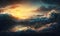 Ethereal Dawn Sea Waves Panorama for Dreamy Backgrounds.