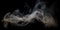 An ethereal design of wispy smoke trails in shades of whi one generative AI