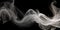 An ethereal design of wispy smoke trails in shades of whi three generative AI