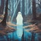 Ethereal Encounters: Kawaii Ghost in the Enchanted Woods