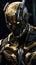 Ethereal Enforcer: The Black-Gold Robotic Humanoid