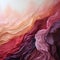 Ethereal Fabric Swirling Around A Mountain In Realistic Color Palette