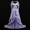 Ethereal Fantasy: Lavender Gown With Hyper Realistic Details