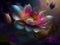 Ethereal Floral Fantasia: Otherworldly Fantasy Flower Canvas