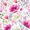 Ethereal floral pattern design