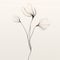 Ethereal Flower Leaves: Realistic Wire Art With Graceful Curves