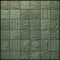 Ethereal Foliage: Dark Green Clay Tile Sculptor With Finely Rendered Textures