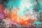 Ethereal Forest in Spray Paint Art with colorful tones