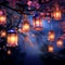 Ethereal Glow: A Delicate Dance of Decorative Lanterns