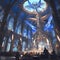 Ethereal Gothic Cathedral, Steampunk Fantasy