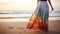 Ethereal Images Beautiful Maxi Skirt In Color-streaked Soft-focus