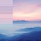 Ethereal Landscape with Serene Gradient Rhapsody