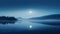 Ethereal Landscape: Tranquil Waters Reflecting Moonlight