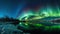 Ethereal Lights: Aurora in the Sky. Generative AI