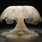 Ethereal Lotus Leaf Table Light With Sculptural Costumes