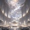 Ethereal Marble Ballroom in the Clouds