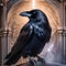 An ethereal, multi-dimensional raven with feathers that shimmer like interdimensional doorways2