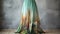 Ethereal Nature Scenes Maxi Skirt With Painting On Skirt