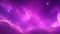 Ethereal night sky with cosmic celestial objects and beautiful purple galaxy.
