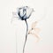 Ethereal Photograms: Graceful Single Rose In Minimalist Style