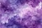 Ethereal purple clouds with a watercolor texture