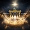 Ethereal and Surreal Depiction of Brandenburg Gate as a Celestial Gateway