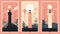 Ethereal Tarot Card Icons: Serene Landscapism In Minimalist Style