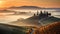 Ethereal Tuscany Landscape: Sunrise, Long Exposure, Curvature, Fine Details