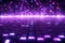 Ethereal violet grids, luminous pixels a futuristic digital energy spectacle