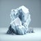 Ethereal winter ice stone wonderland, photorealistic high-detailed minimalist mockup for product display AI generation