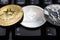 Ethereum coin with bitcoin and ripple