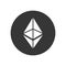 Ethereum Coin Sign. Crypto Currency Icon. Vector