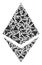 Ethereum Crystal Mosaic of Triangles