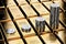 Ethereum piles on rows of gold bars gold ingots. Ethereum keep growing and it is as desirable as gold - concept.
