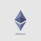 Ethereum vector icon. Ethereum cryptocurrency. Crypto currency blockchain coin ethereum symbol