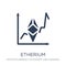 etherium icon. Trendy flat vector etherium icon on white background from Cryptocurrency economy and finance collection