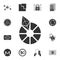 Etherium vector icon. Crypto currency set icons