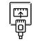 Ethernet cable and port icon