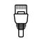 Ethernet connector icon vector illustration photo