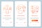 Ethical resolving onboarding mobile app page screen vector template