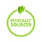 Ethically sourced. Natural and organic products. Vector stock illustration