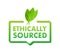 Ethically sourced. Natural and organic products. Vector stock illustration